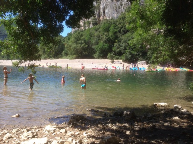 Swimming in the Ardèche